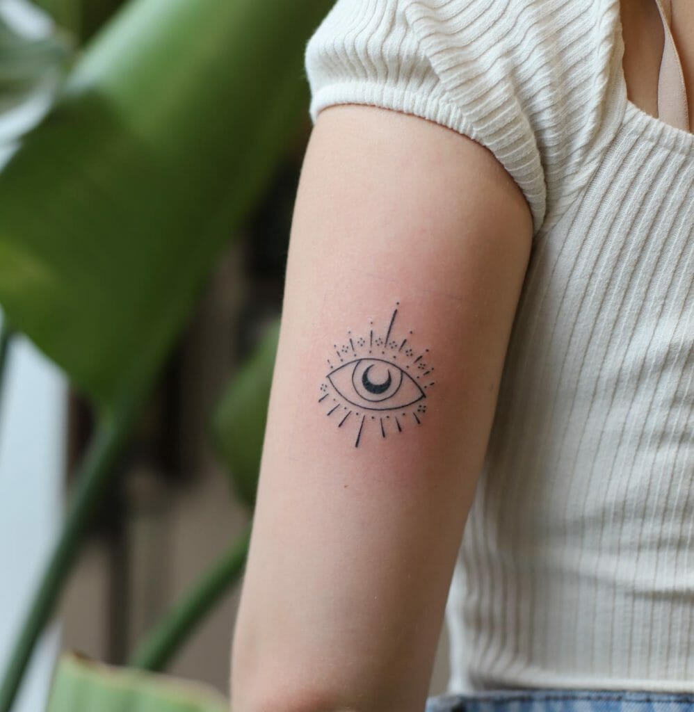 Minimal Evil Eye Tattoos