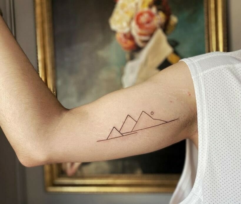 Buy Mountain Range Temporary Tattoos Nature Tattoo Hiking Tattoo Set of 2  Online in India - Etsy