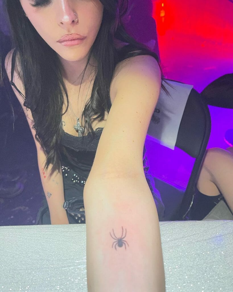Minimalist Spider Tattoo