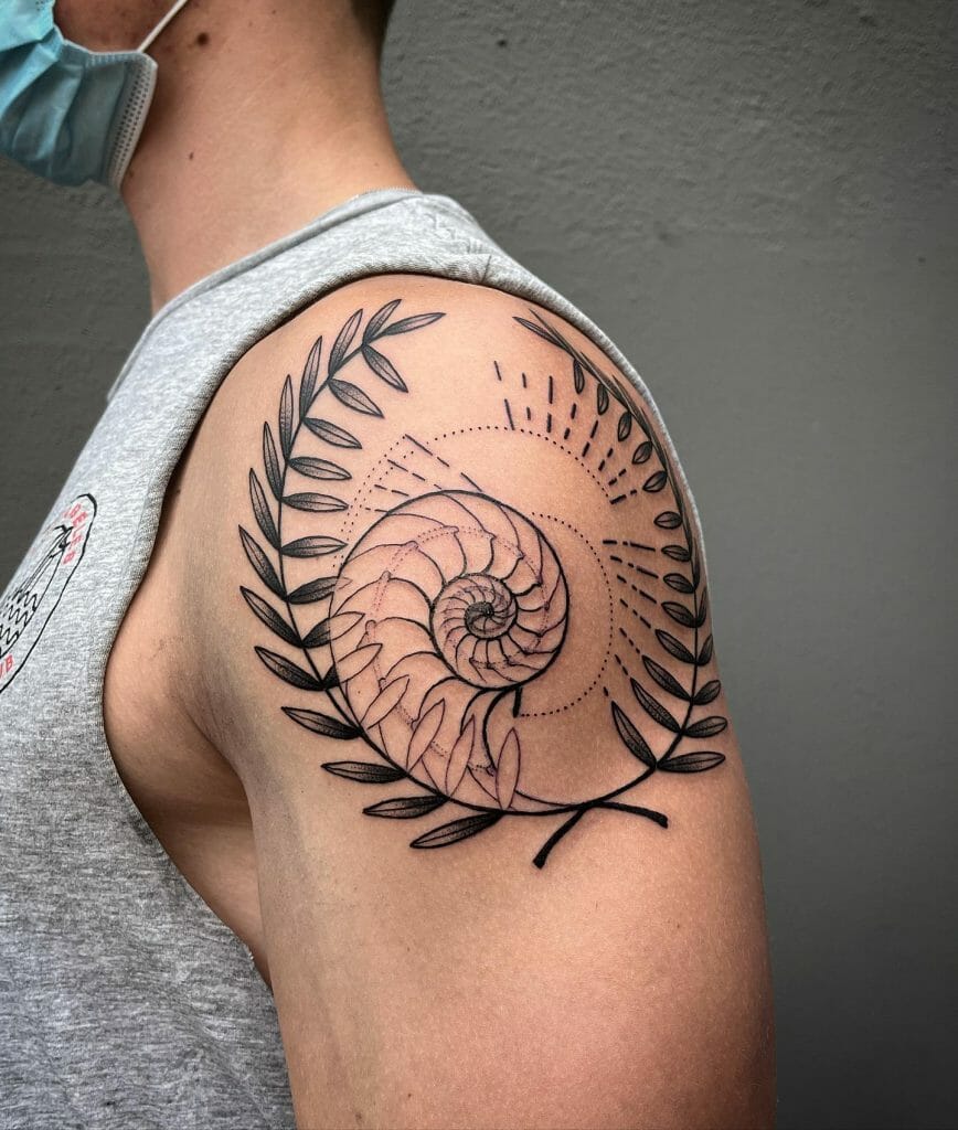 Nautilus Upper Arm Tattoo