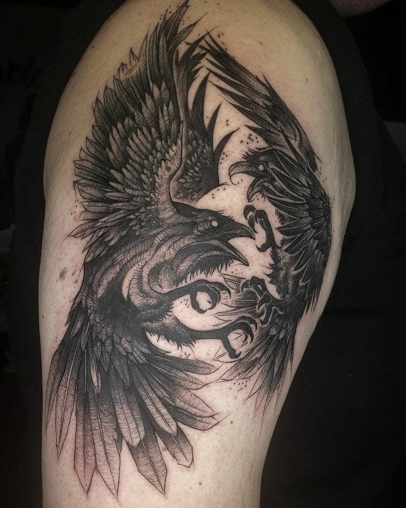 Odin's Ravens Tattoo