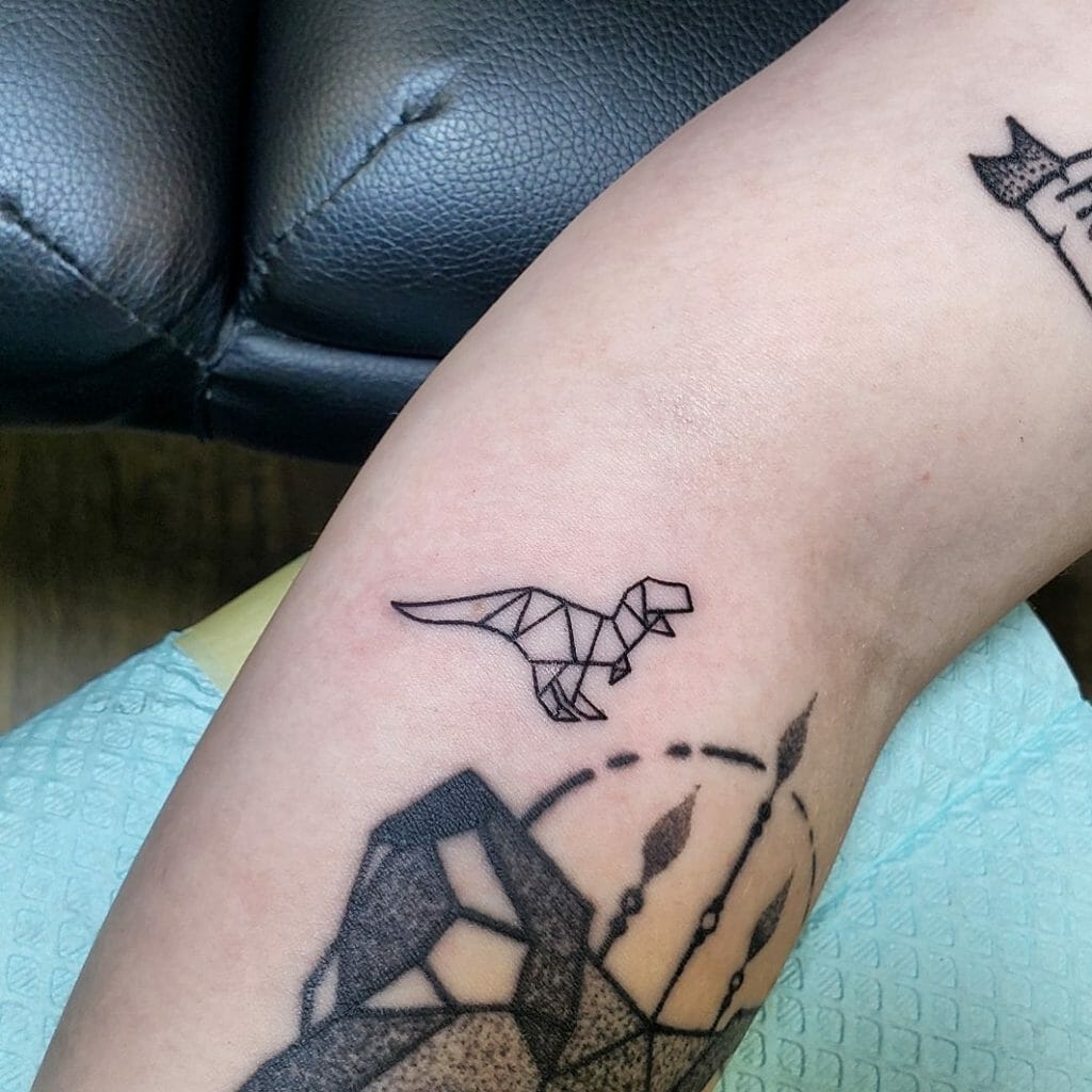 Origami Dinosaur tattoo