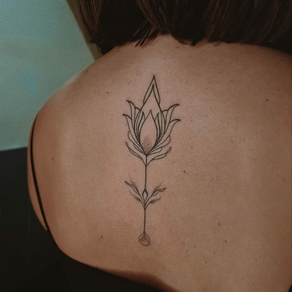 Ornamental Elegant Tattoos For Spine