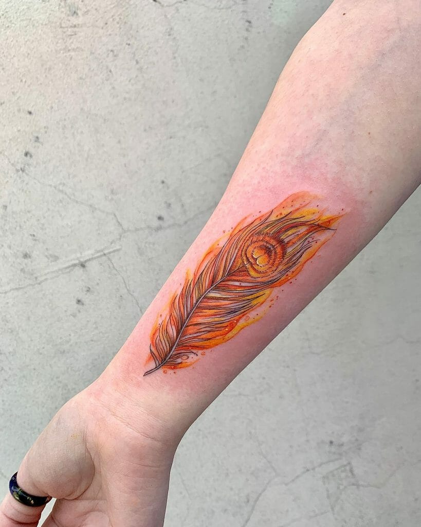 Phoenix Feather Tattoos