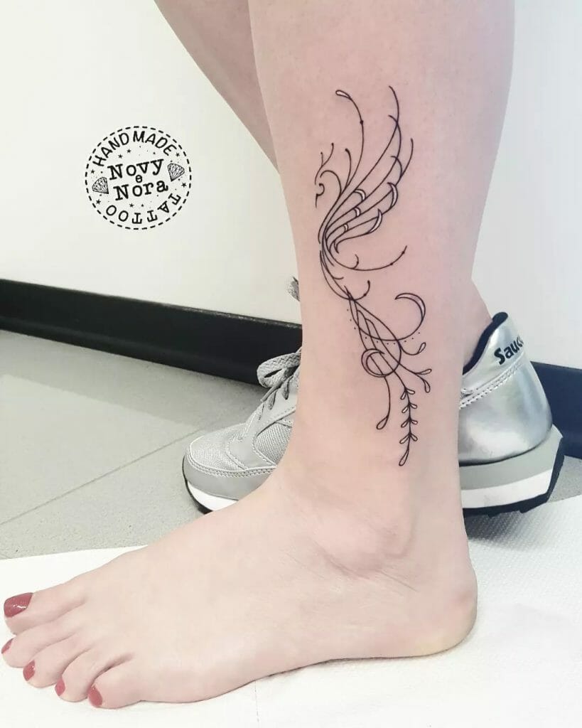 Phoenix Line Tattoo Ideas