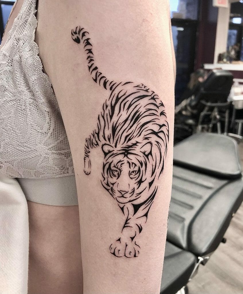Prowling Tiger Tattoo