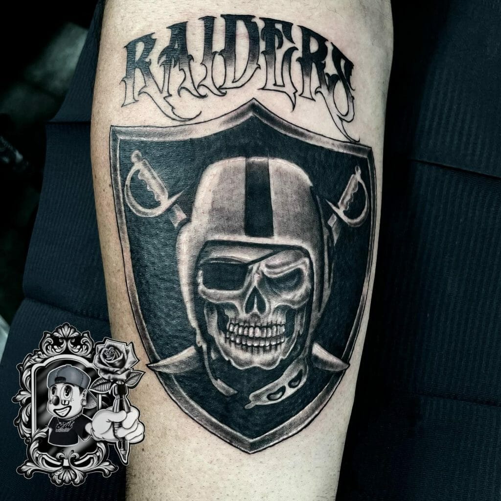 Raiders Crosby Skull Tattoos
