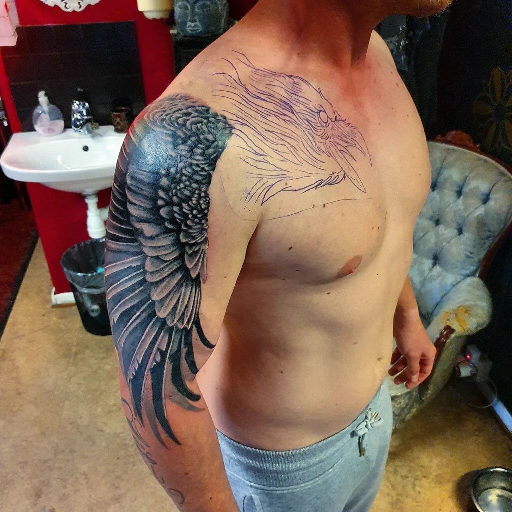 Raven Wings Tattoo Ideas