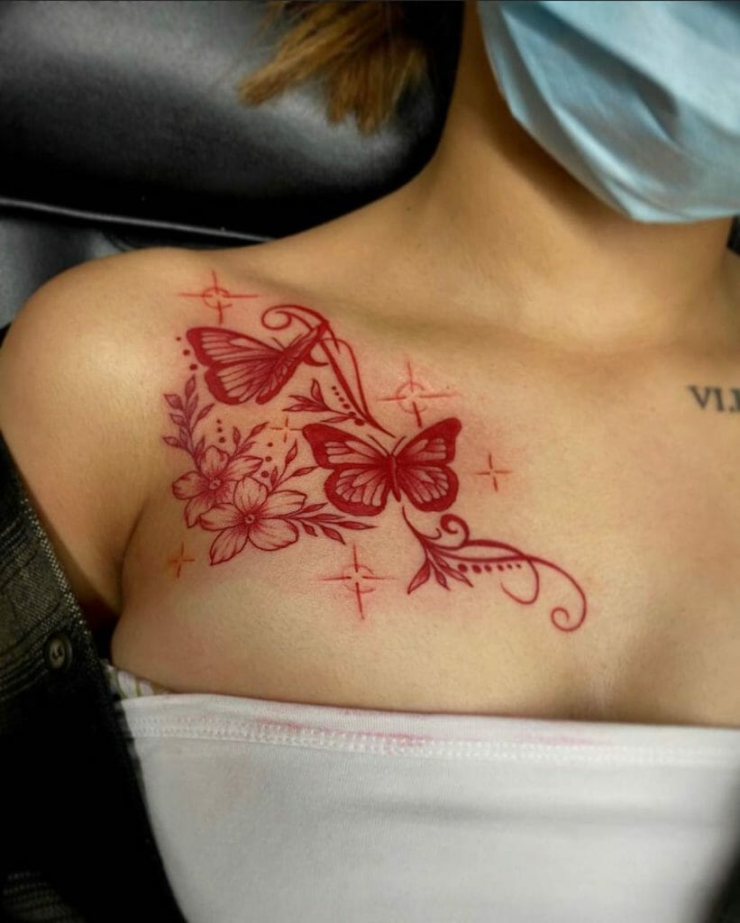 Red Butterfly Tattoos ideas