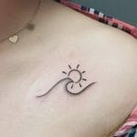 Shoulder Sun Tattoo