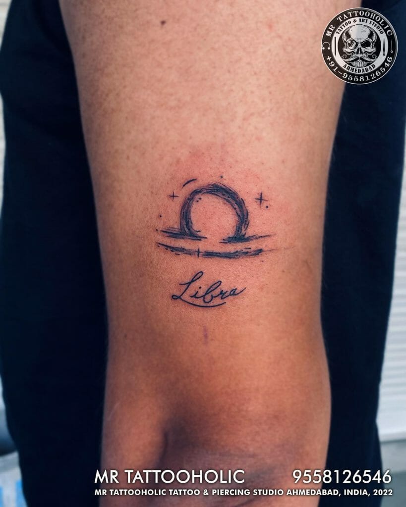 Single Word Libra Tattoo