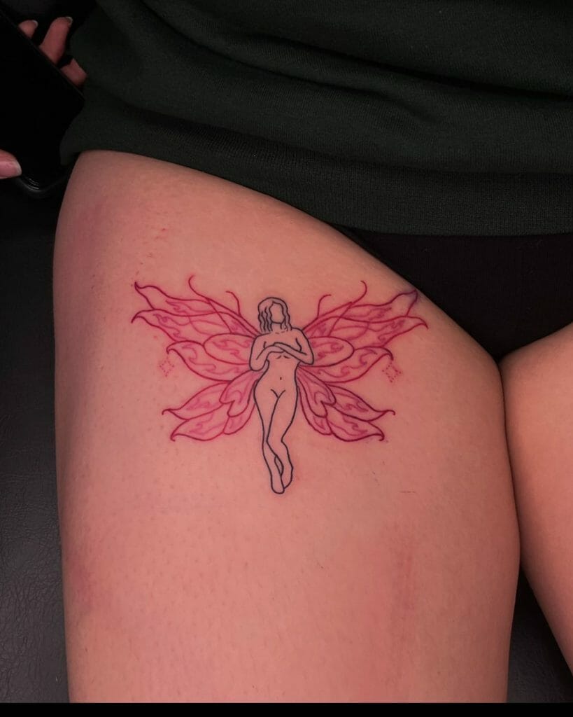 Small Fairy Wings Tattoo
