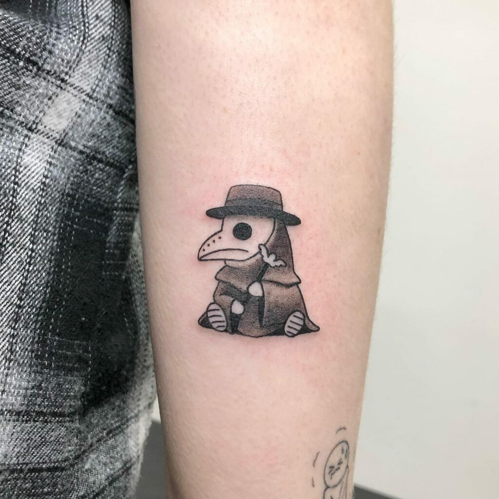 Small Plague Doctor Tattoo