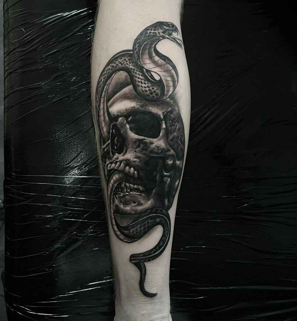 Snake Tattoo With Skull ideas