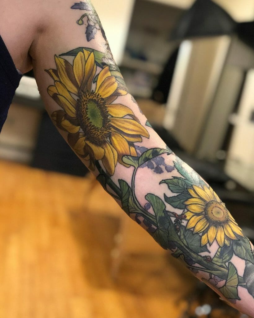 Sunflower tattoos