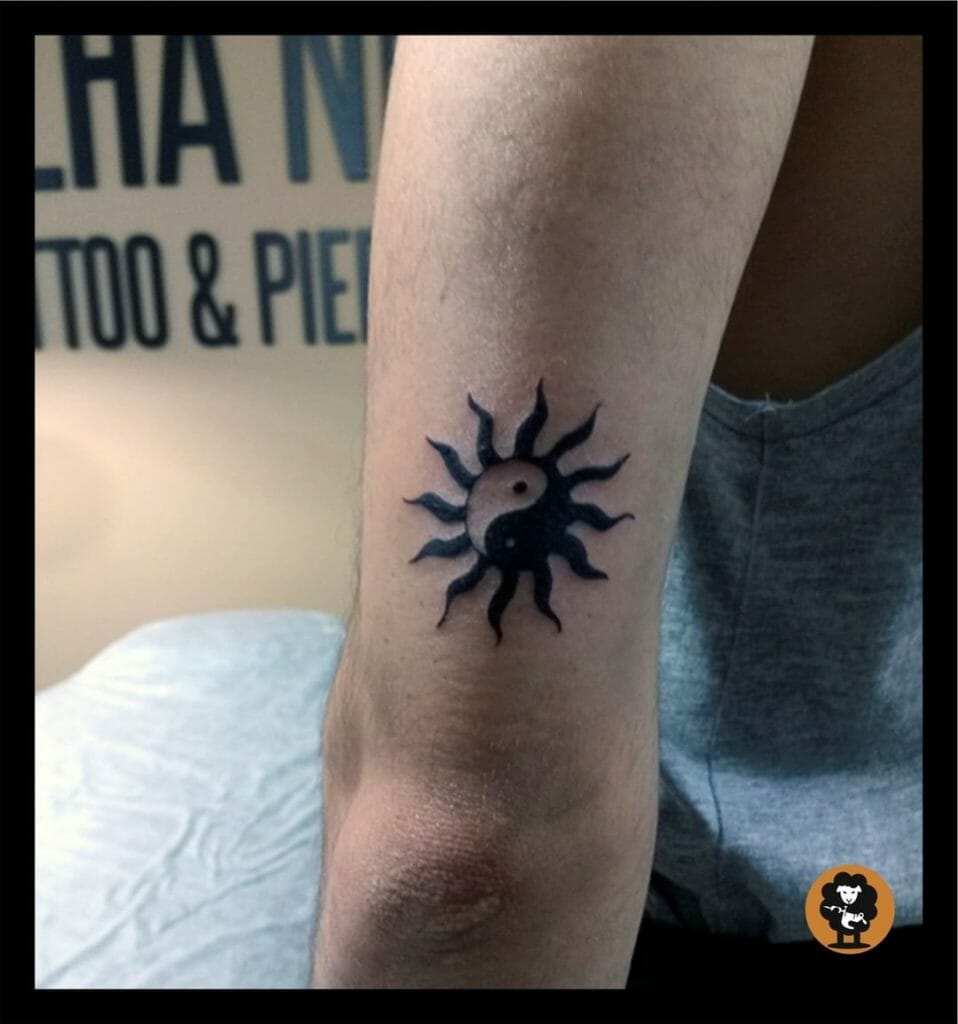 The Ying & Yang Sun Moon Tattoo