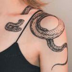 Traditional Japanese Snake Tattoo
