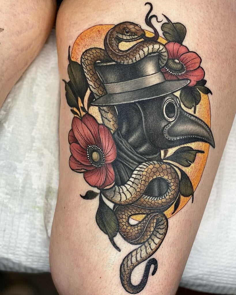Traditional Plague Doctor Tattoo