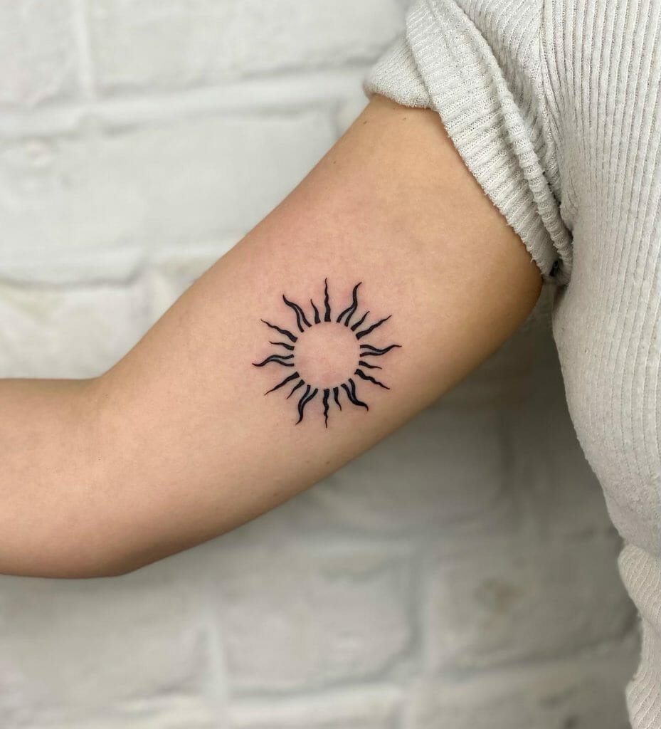 Unique Small Sun Tattoos