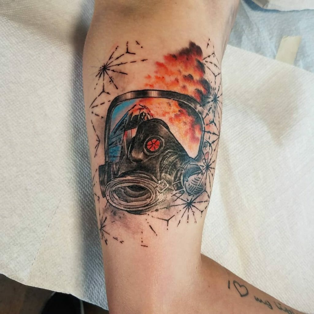Upper Arm Firefighter Tattoo