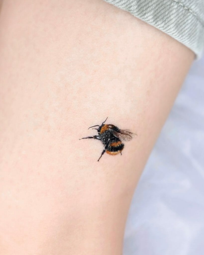 Vintage Bumble Bee Tattoo
