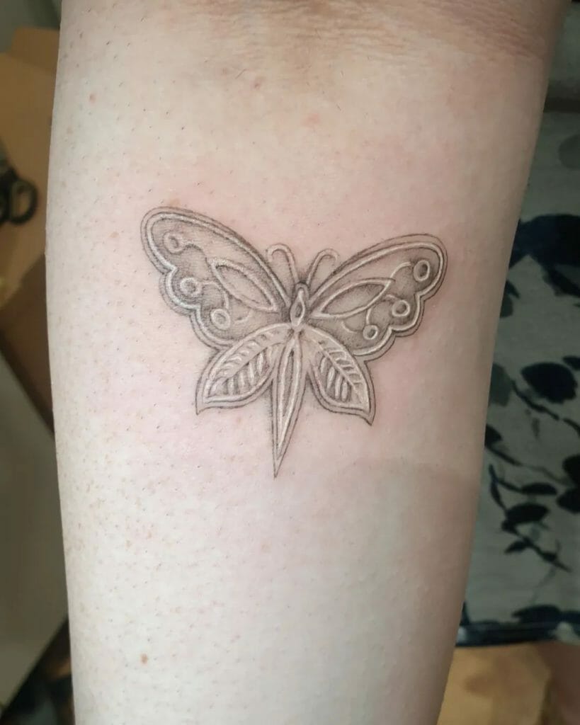 White Butterfly Tattoo ideas