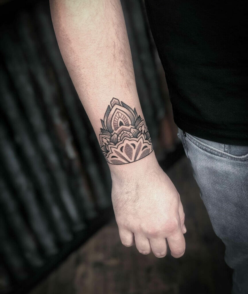 Half Mandala Tattoo Design