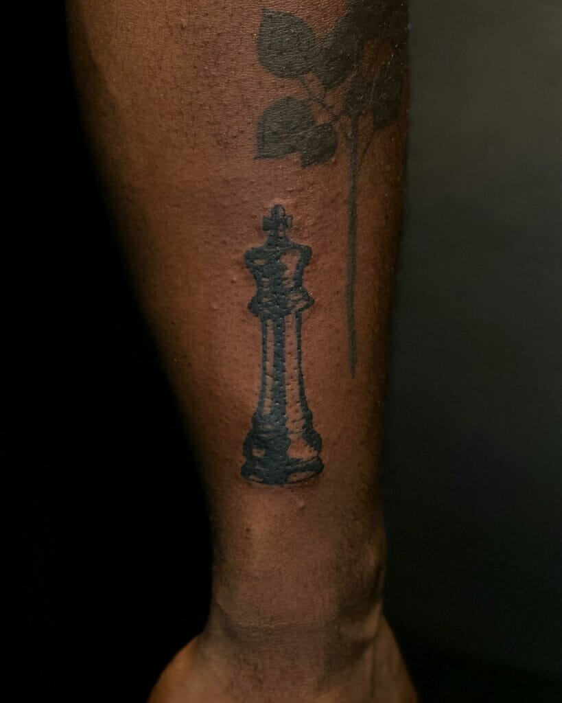 Dark Ink Warrior Standalone Chess King Tattoo Ideas