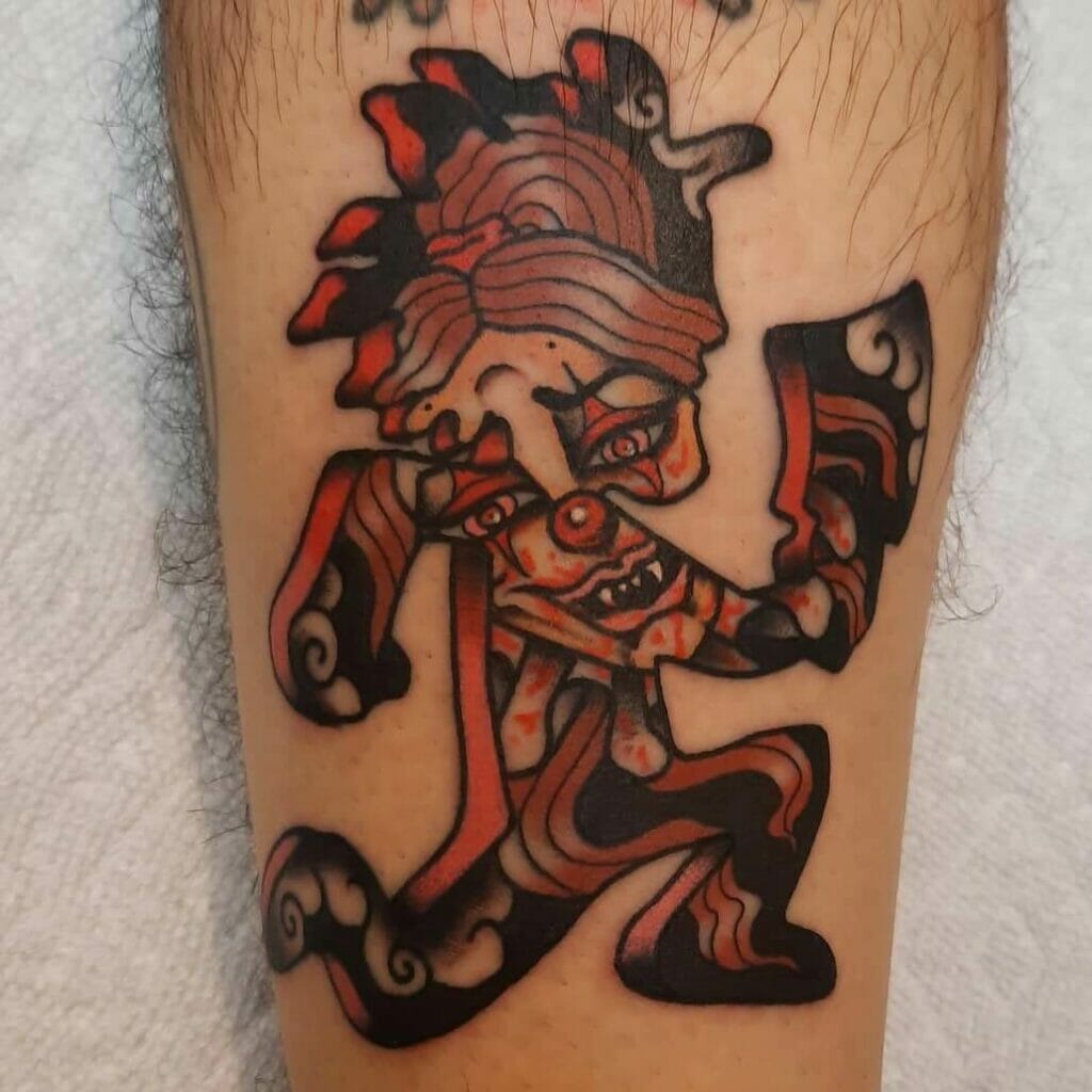 Scary Juggalo Hatchet Man Tattoo Ideas