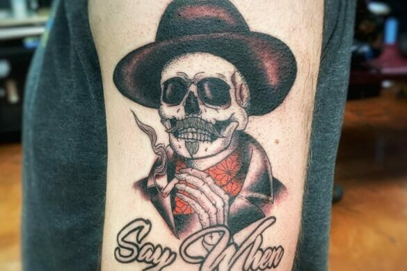 2. "I'm your huckleberry" quote tattoo - wide 9