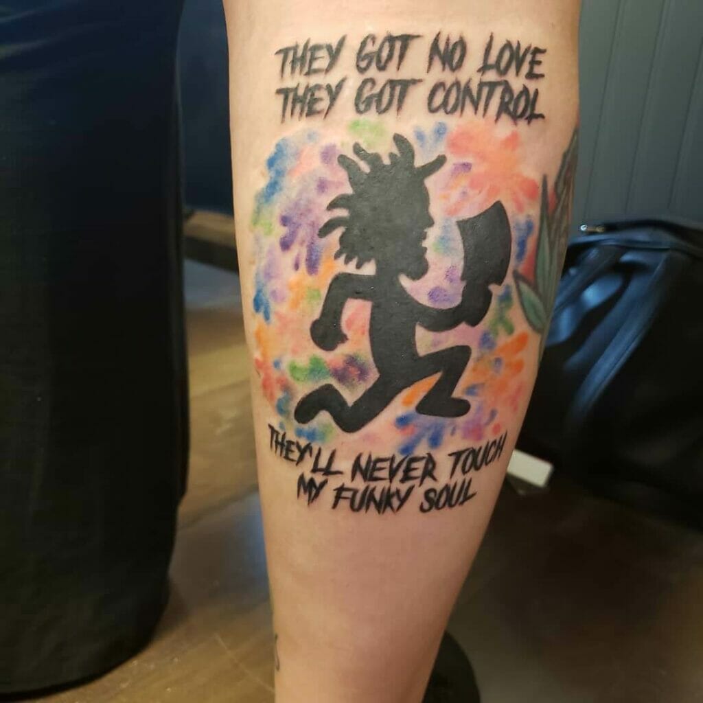 Insane Clown Posse Lyrics with Hatchet Man Symbol Tattoo
