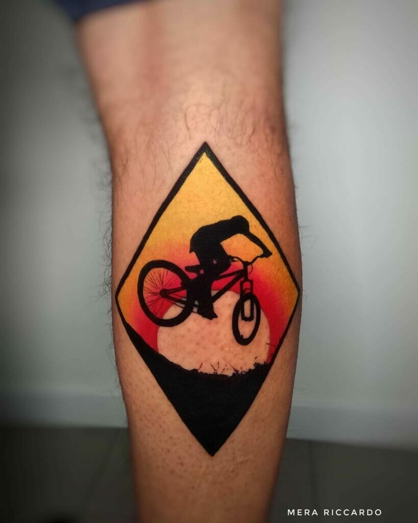 Traditional Bicycle Tattoo Design