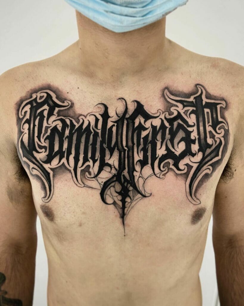 101 Best Name on Chest Tattoo Ideas That Will Blow Mind! - Outsons