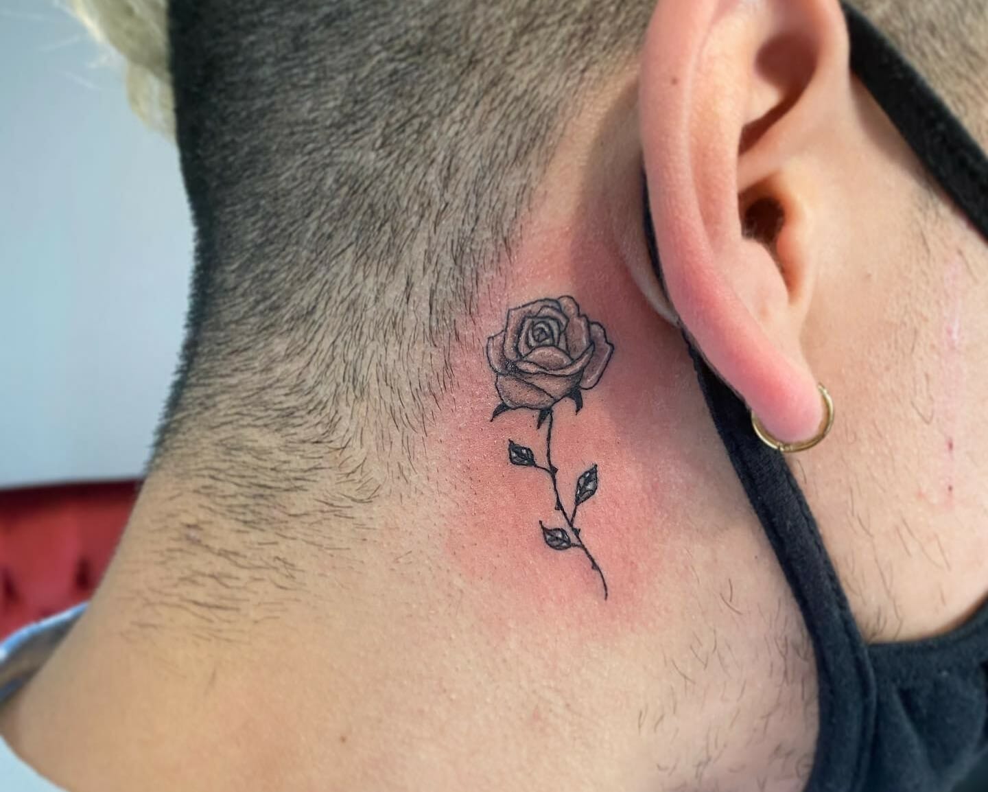 Tattoo behind ear men on Pinterest