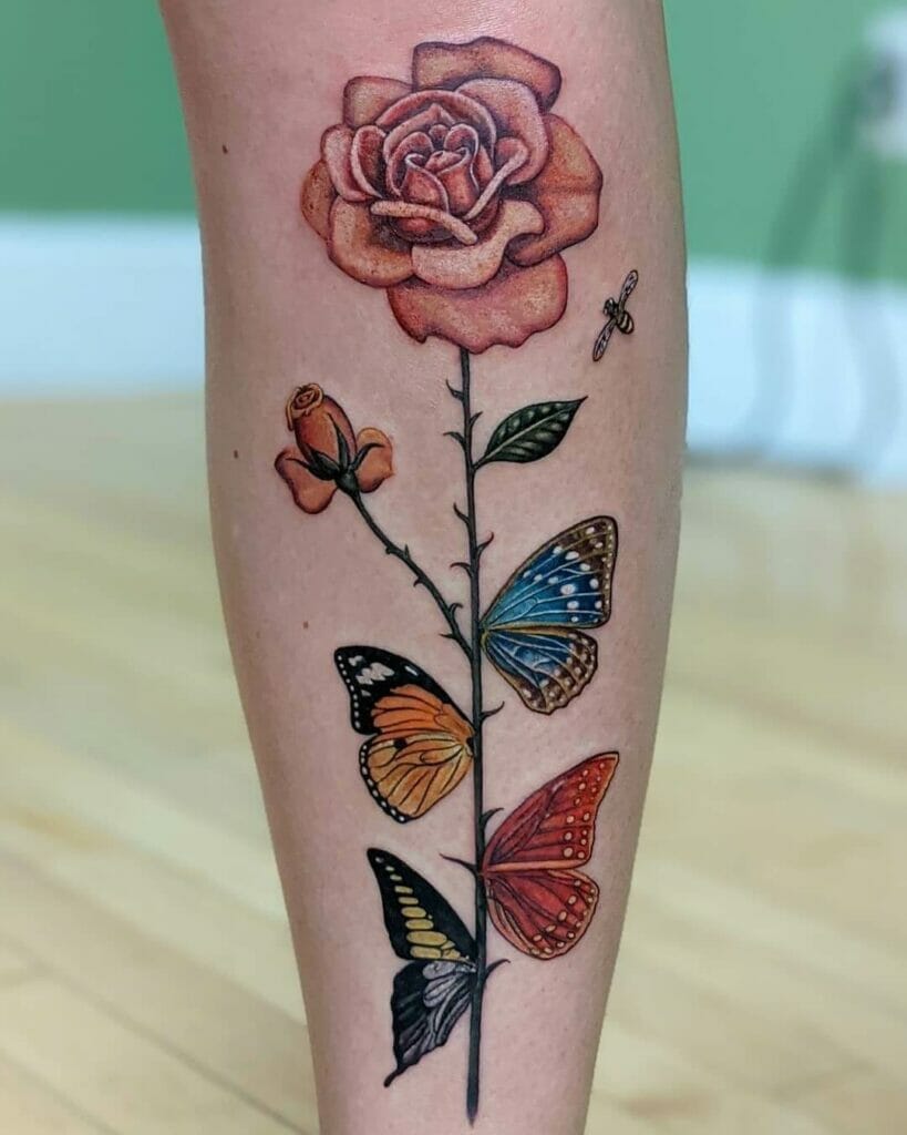 Surrealistic Butterfly Tattoo
