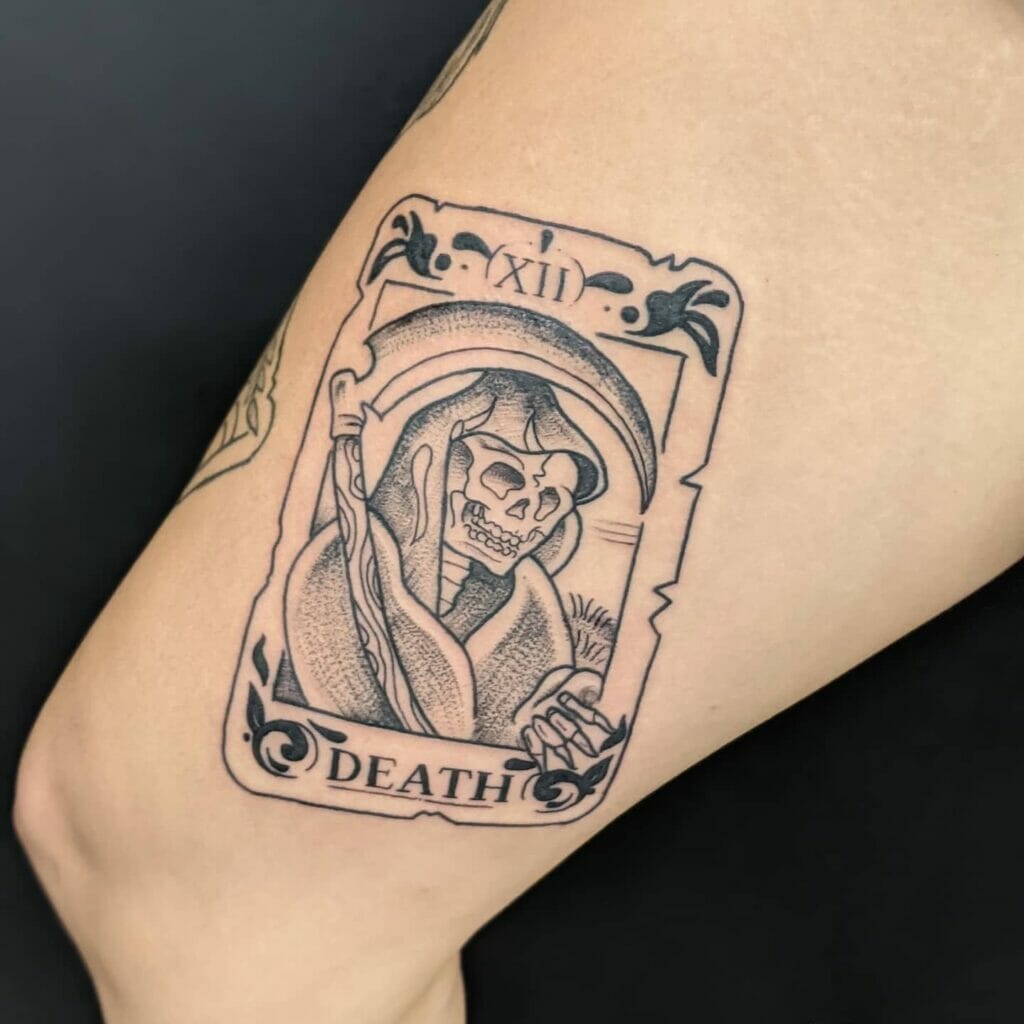 Death Tarot Card Tattoo