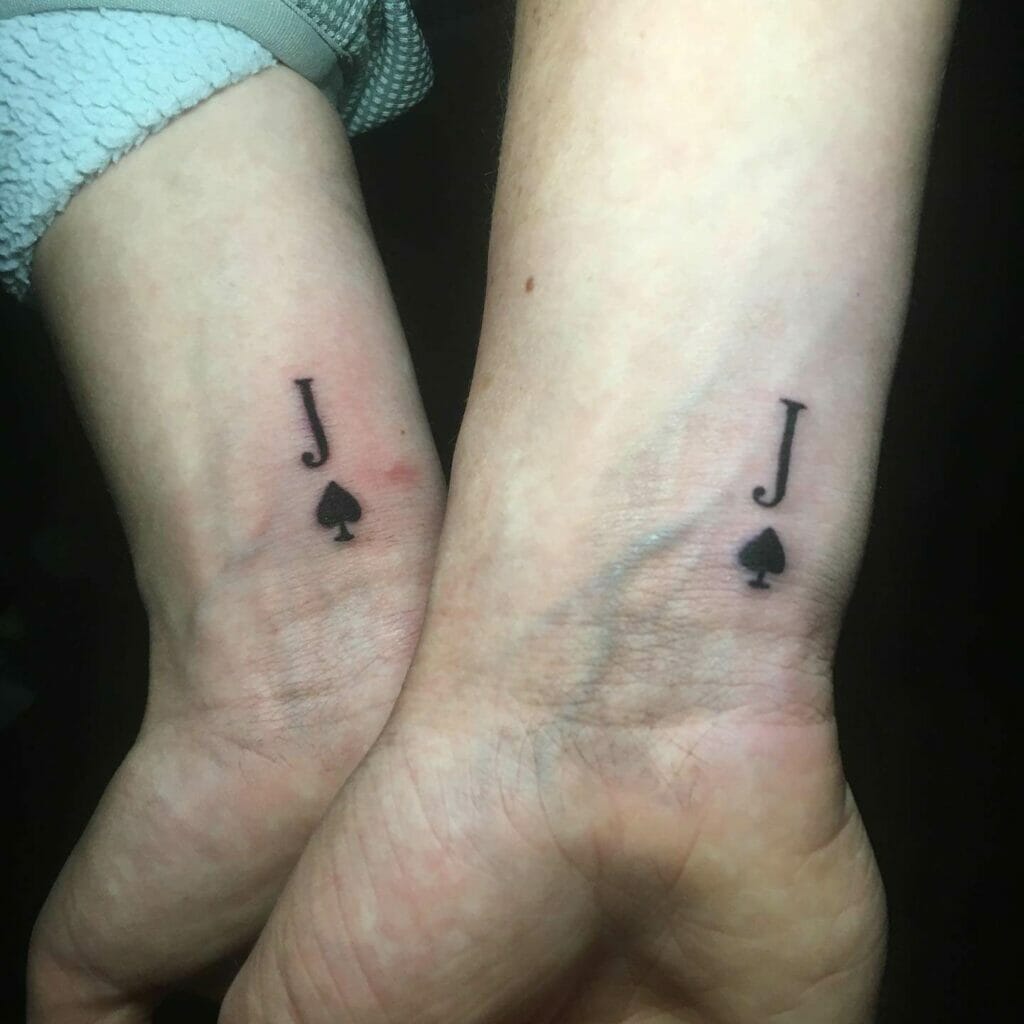 Jack Of Spades Couple Tattoo