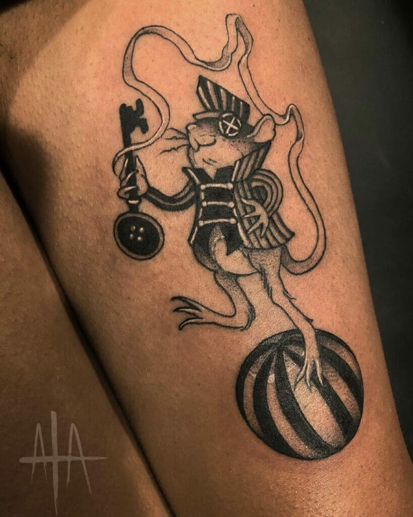 The Circus Rat Equilibrist Tattoo