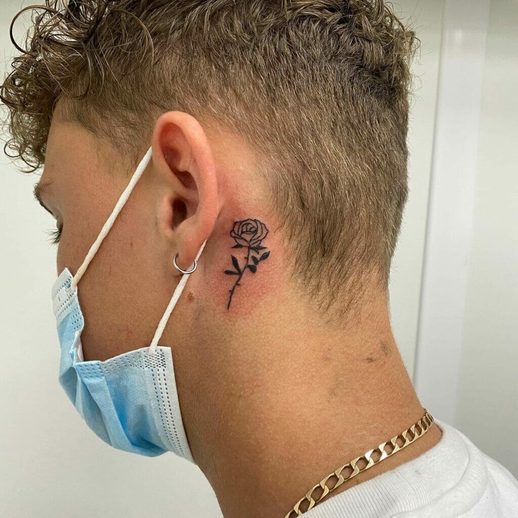 101 Best Behind Ear Tattoo Male Ideas You'll Have To See To Believe! - Outsons