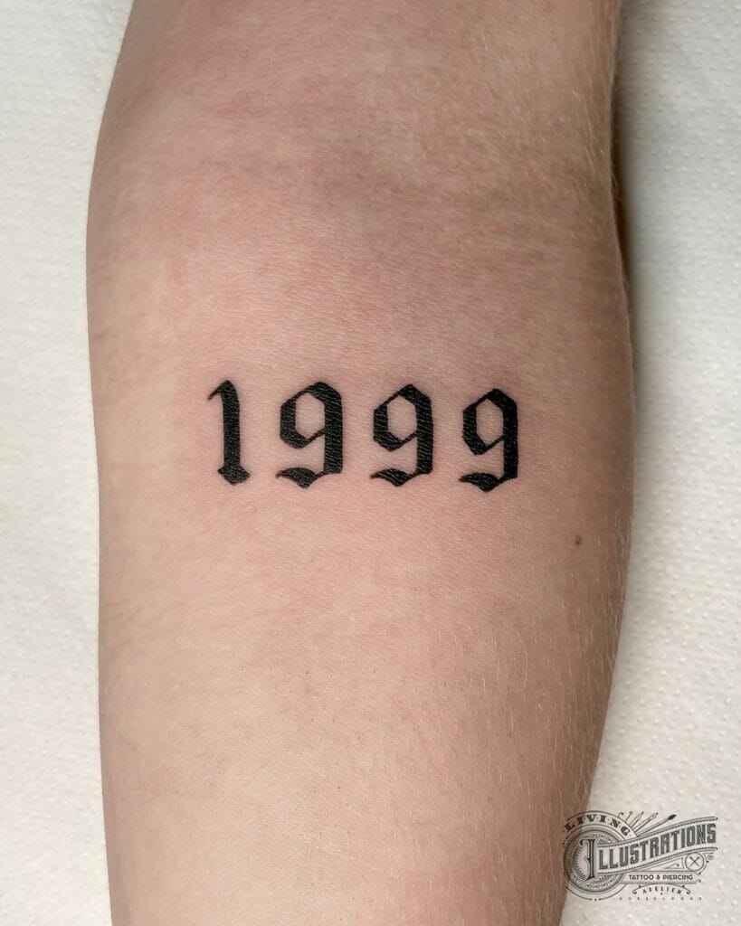 Birthdate tattoo