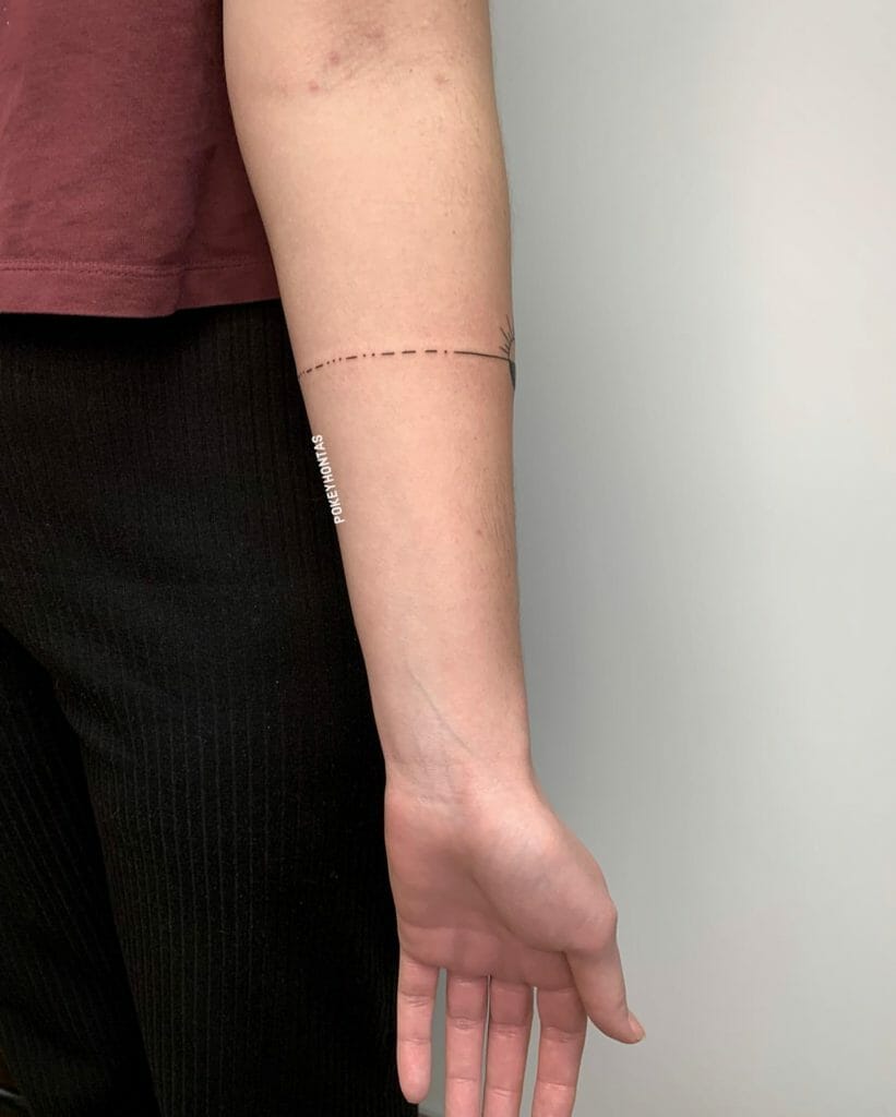 Morse code temporary tattoo  Inspire your body  Yacht style