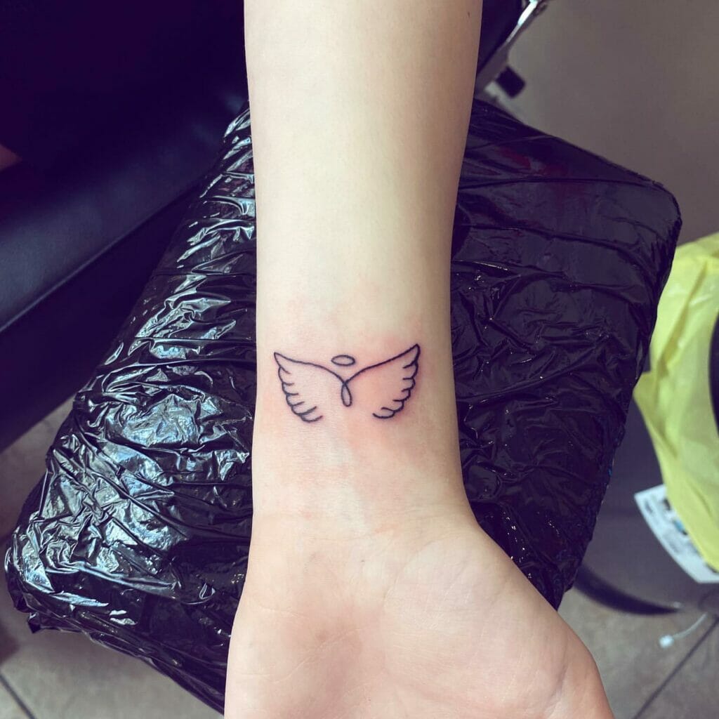 Guardian Angel Symbol Tattoo