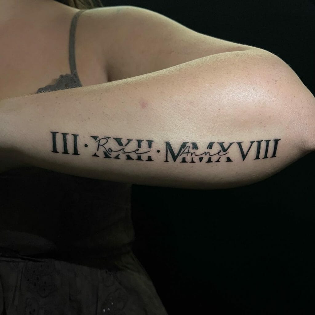 Roman Numerals Tattoo