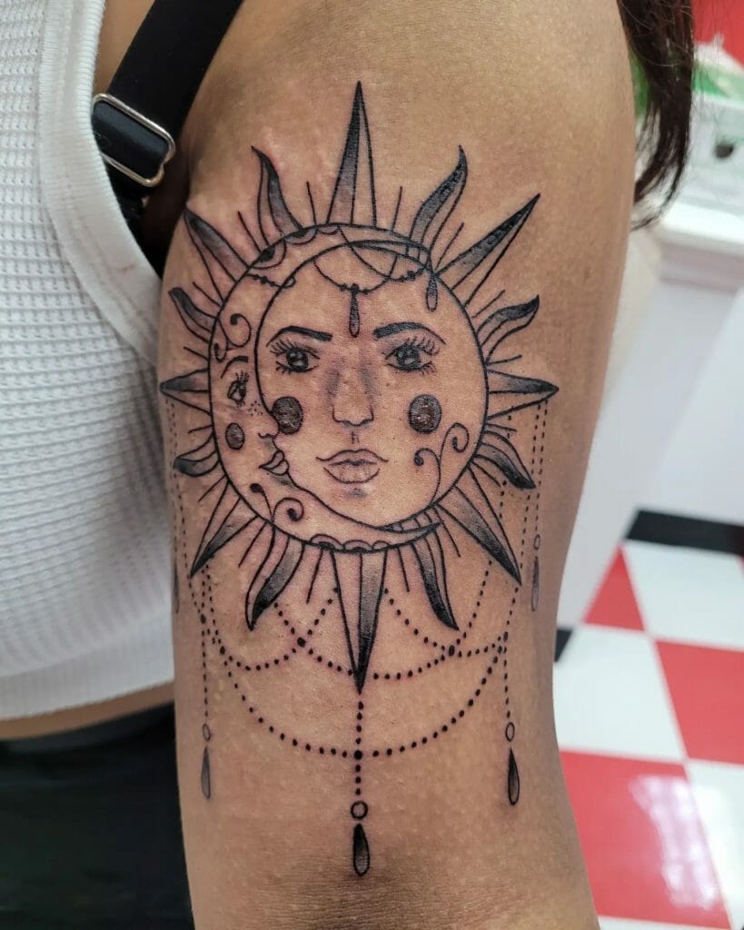Sun And Moon Tattoo