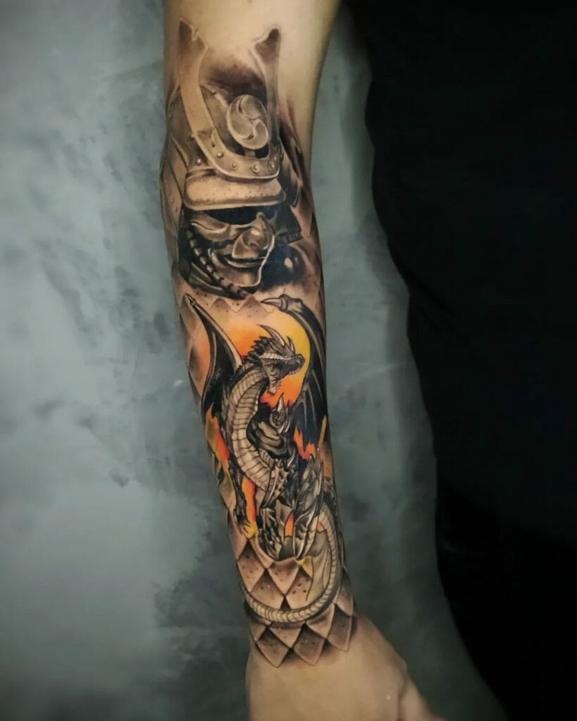 Dragon Forearm Tattoo