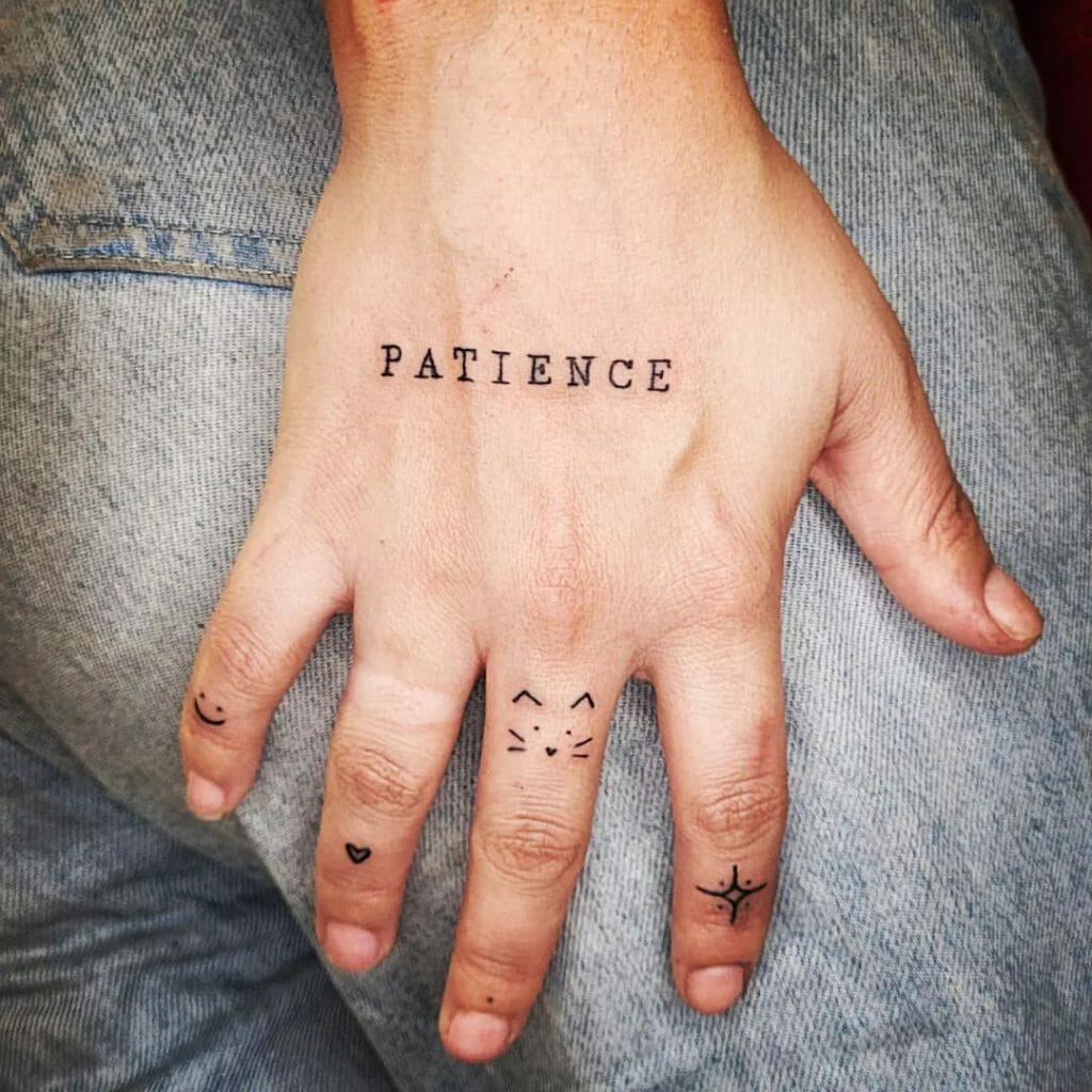 patience lettering  tattoo minitattoo finelinetattoo tattooartist   TikTok