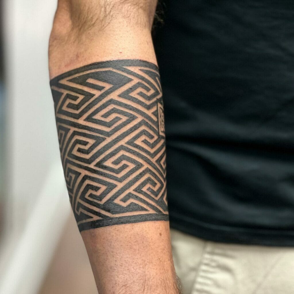 Celtic Cross Tattoo On Forearm
