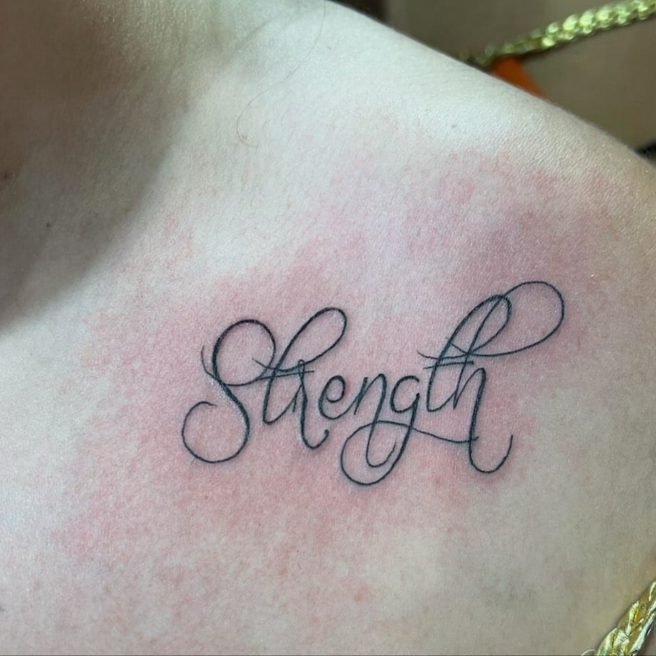 Female Strength Symbol Tattoo