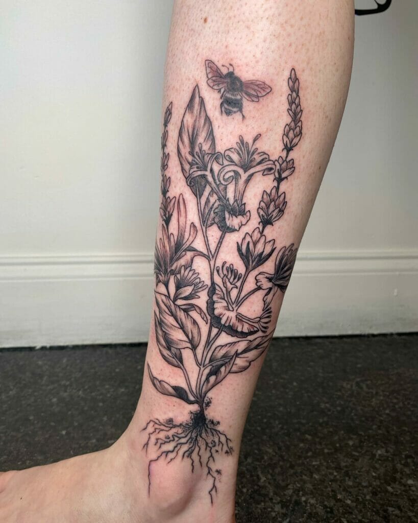 Leaf Vine Tattoo