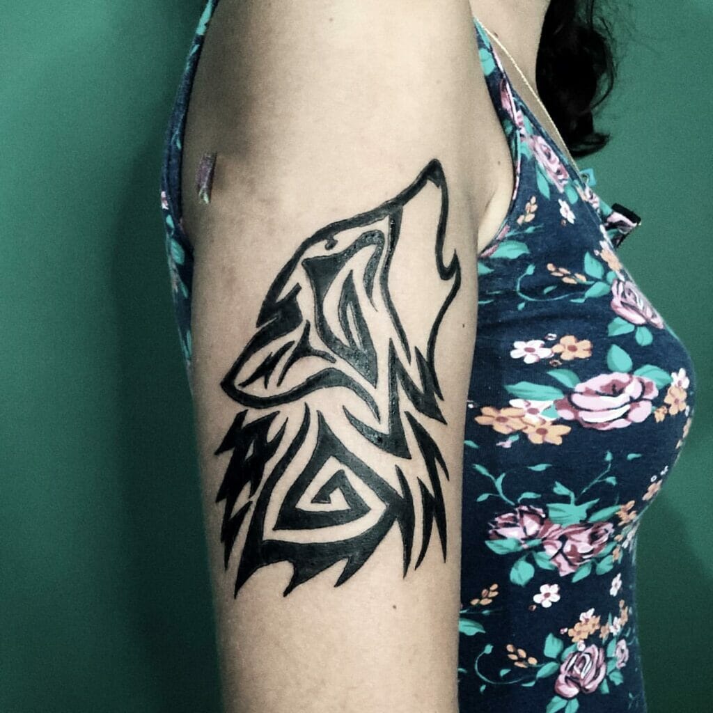 Small Wolf Tattoo